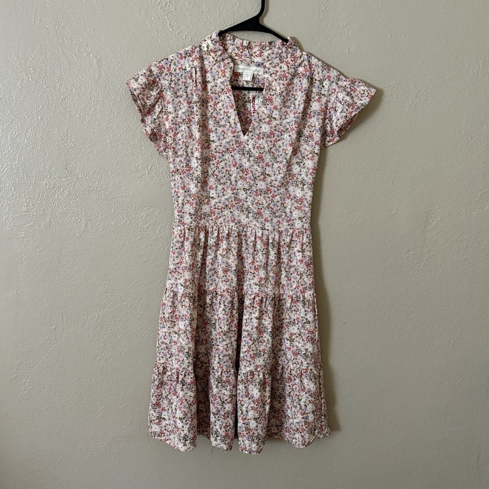 Monteau Los Angeles Pink Floral Dress Small